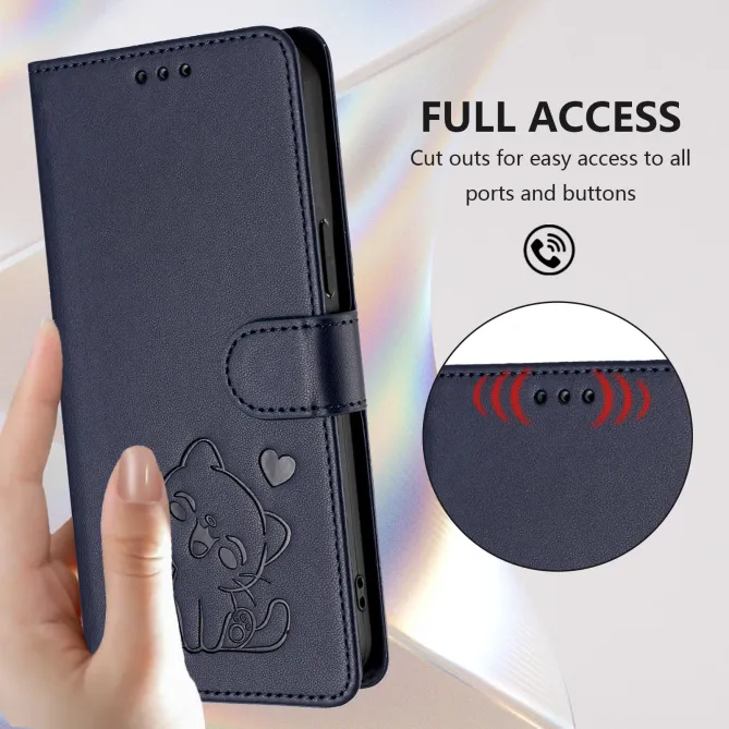 Housse  Motorola Edge 70 Motif Chat Mignon avec Dragonne et Support