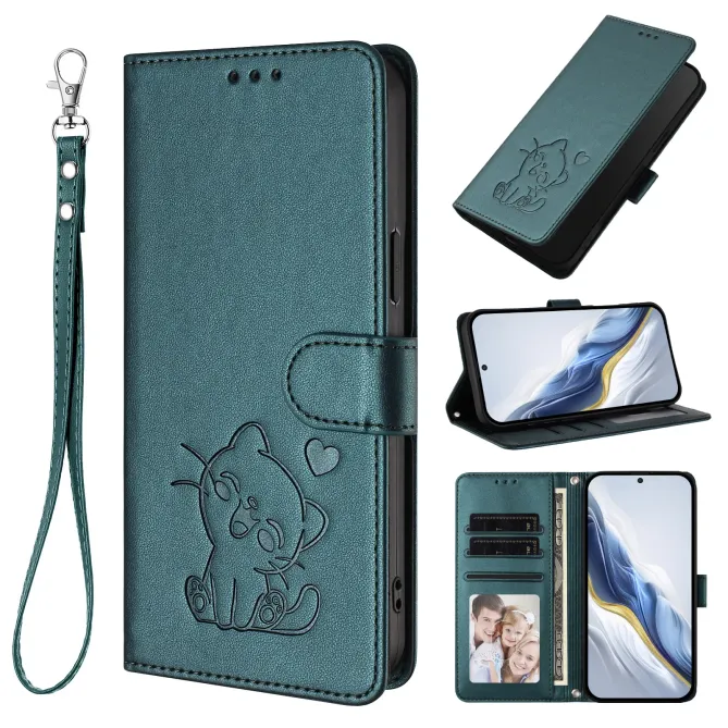 Housse  Motorola Edge 70 Motif Chat Mignon avec Dragonne et Support
