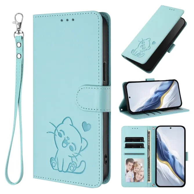 Housse  Motorola Edge 70 Motif Chat Mignon avec Dragonne et Support