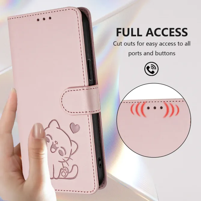 Housse  Motorola Edge 70 Motif Chat Mignon avec Dragonne et Support