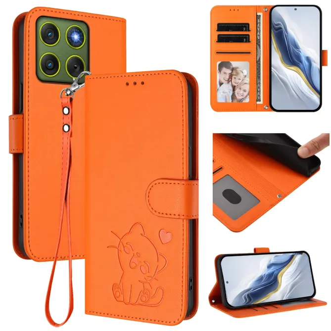 Housse  Motorola Edge 70 Motif Chat Mignon avec Dragonne et Support