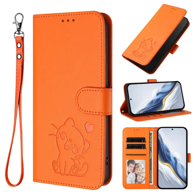 Housse  Motorola Edge 70 Motif Chat Mignon avec Dragonne et Support