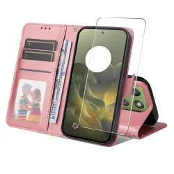 Housse Motorola Edge 70 Portefeuille avec Verre Trempé