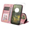 Housse Motorola Edge 70 Portefeuille avec Verre Trempé