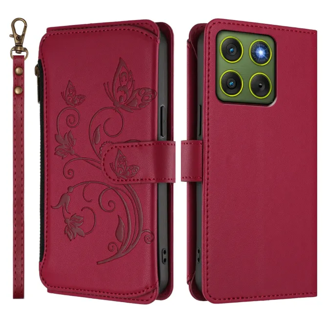 Housse Motorola Edge 70 Papillon Zippée | FÉERIE