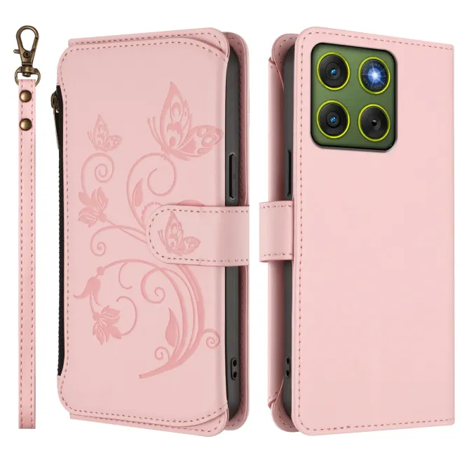 Housse Motorola Edge 70 Papillon Zippée | FÉERIE