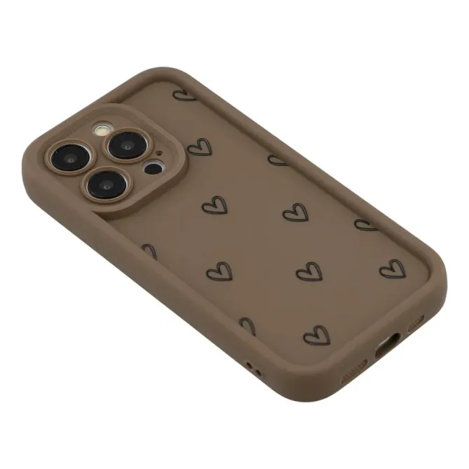 Coque iPhone 12 Pro Cœurs Noirs | COCOON
