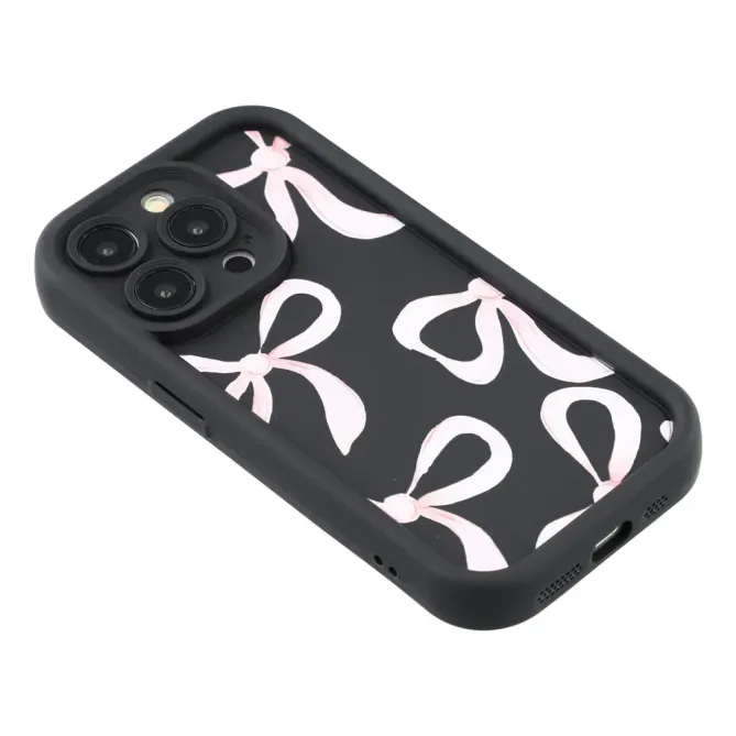 Coque iPhone 12 Pro Grands Nœuds Roses | RIBBON