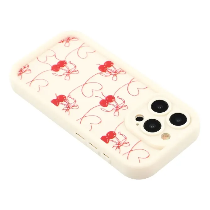 Coque iPhone 12 Pro Cerises & Rubans | ÉVANESCENCE