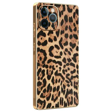 Coque iPhone 12 Pro Léopard Doré