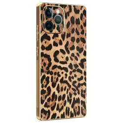 Coque iPhone 12 Pro Léopard Doré