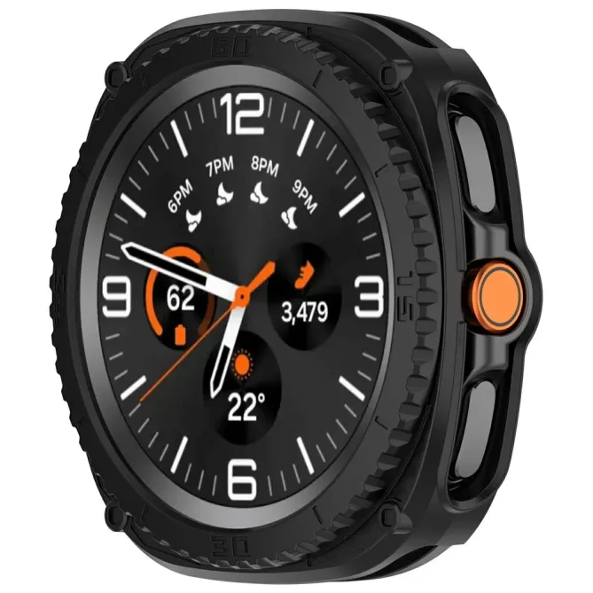 Coque Samsung Galaxy Watch8 Classic 46mm avec anneau de protection