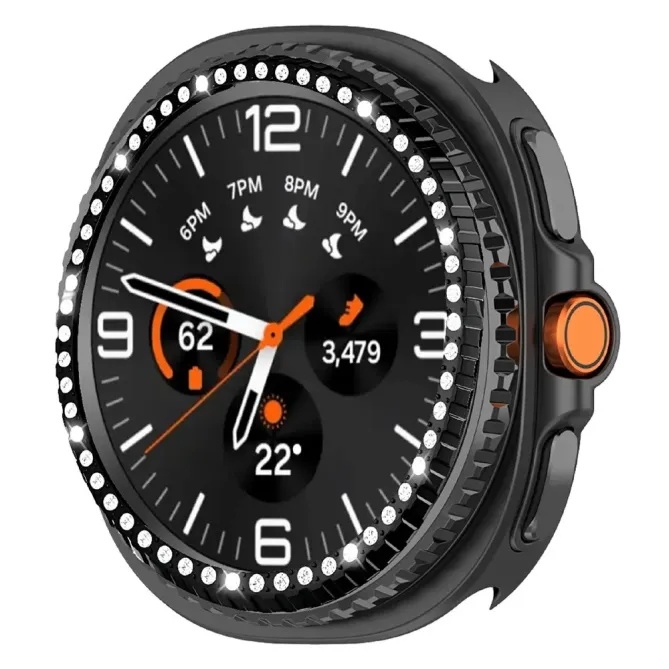 Lunette Métal Strass Galaxy Watch8 Classic 46mm | DIAMONA