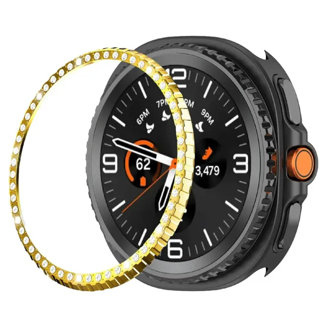 Lunette Métal Strass Galaxy Watch8 Classic 46mm | DIAMONA