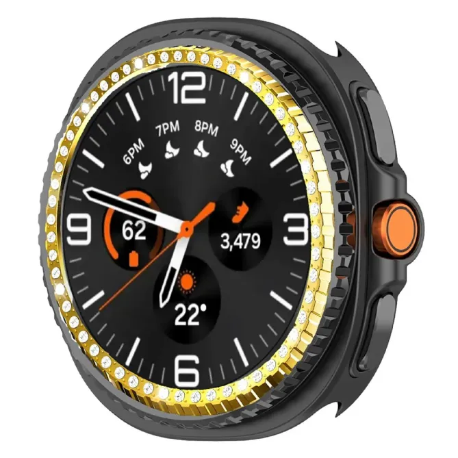 Lunette Métal Strass Galaxy Watch8 Classic 46mm | DIAMONA