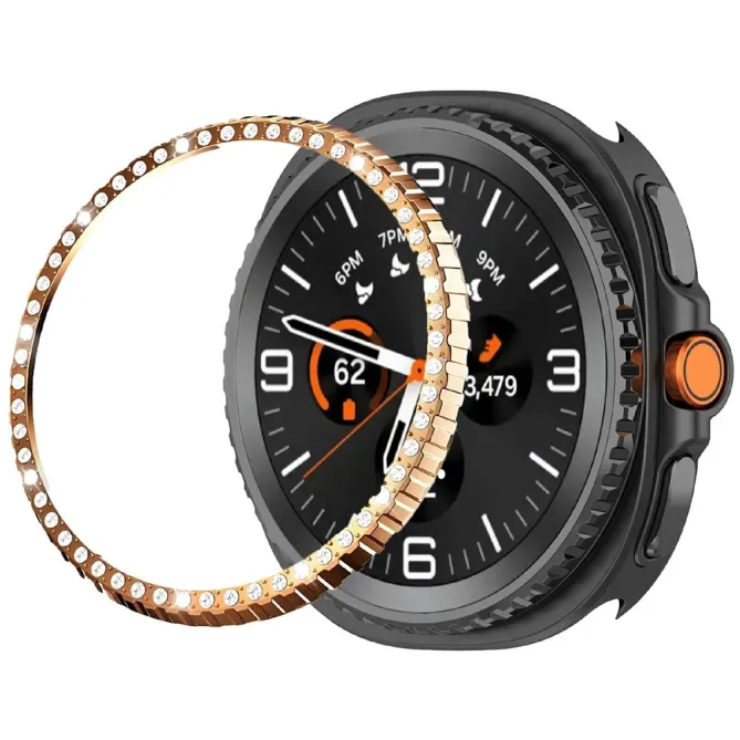 Lunette Métal Strass Galaxy Watch8 Classic 46mm | DIAMONA