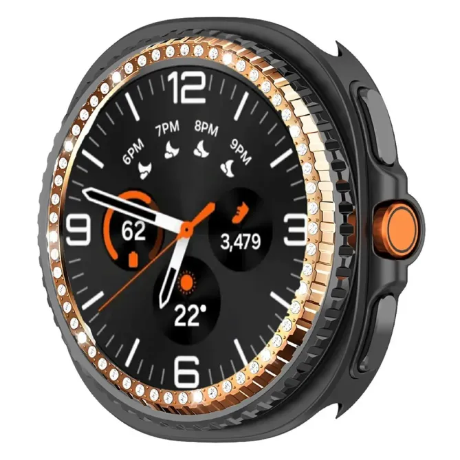 Lunette Métal Strass Galaxy Watch8 Classic 46mm | DIAMONA