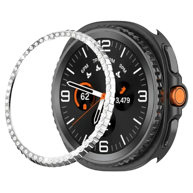 Lunette Métal Strass Galaxy Watch8 Classic 46mm | DIAMONA