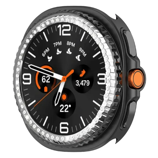 Lunette Métal Strass Galaxy Watch8 Classic 46mm | DIAMONA