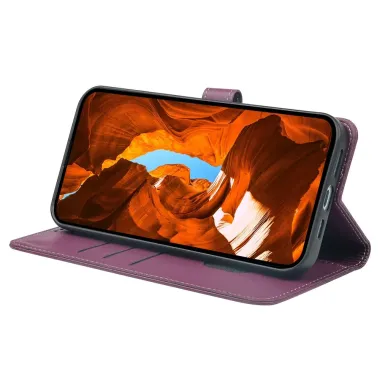 Housse OnePlus 15 Porte-cartes Trèfle Vin Rouge - photo 15