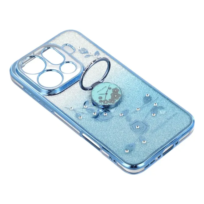 Coque Oppo Find X9 Pro 5G Fleur Strass Dégradé avec Anneau