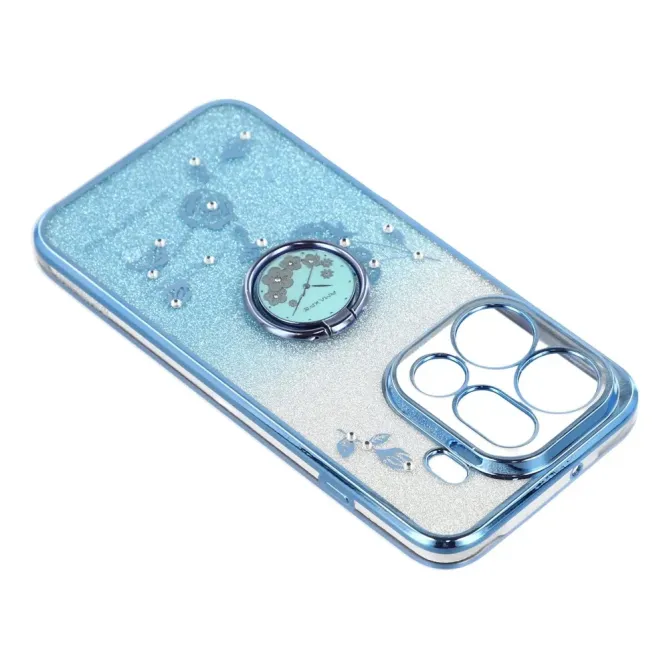 Coque Oppo Find X9 Pro 5G Fleur Strass Dégradé avec Anneau