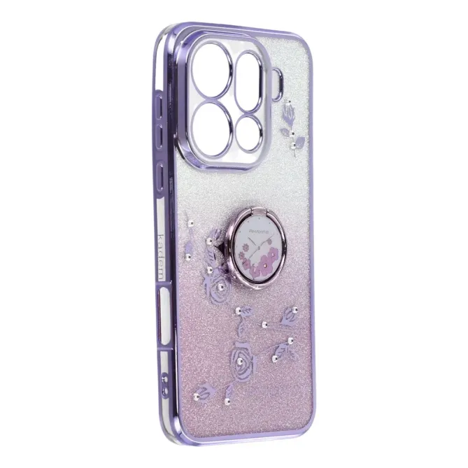 Coque Oppo Find X9 Pro 5G Fleur Strass Dégradé avec Anneau