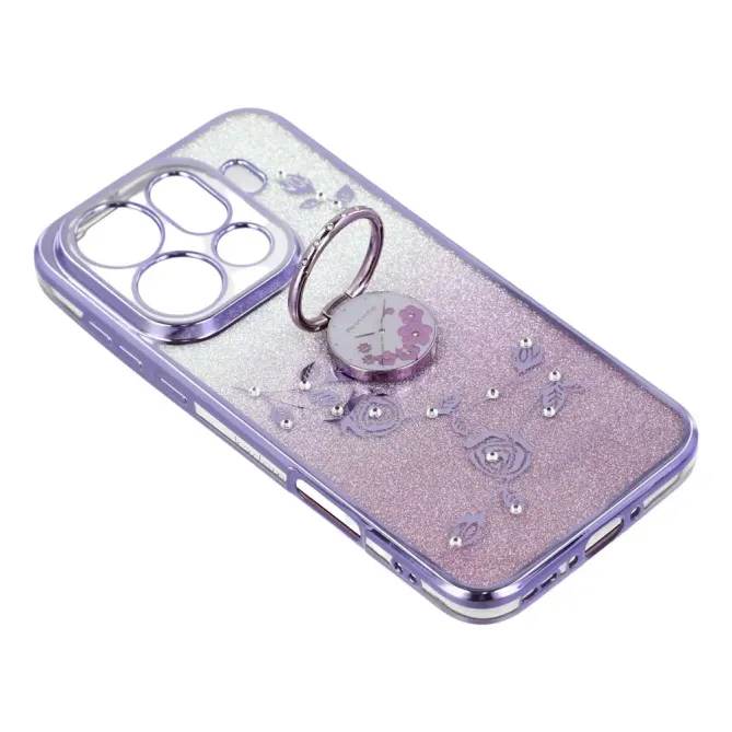 Coque Oppo Find X9 Pro 5G Fleur Strass Dégradé avec Anneau