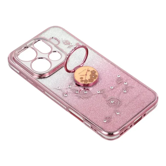 Coque Oppo Find X9 Pro 5G Fleur Strass Dégradé avec Anneau