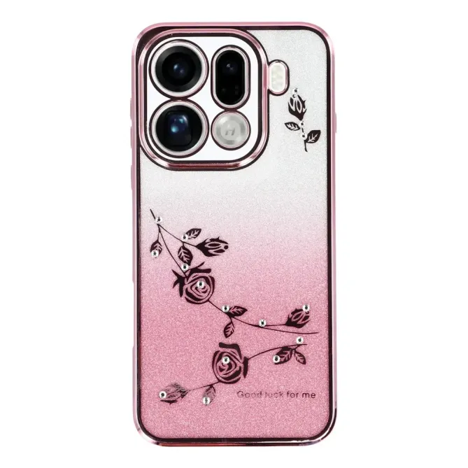Coque Oppo Find X9 Pro 5G Fleur Strass Dégradé