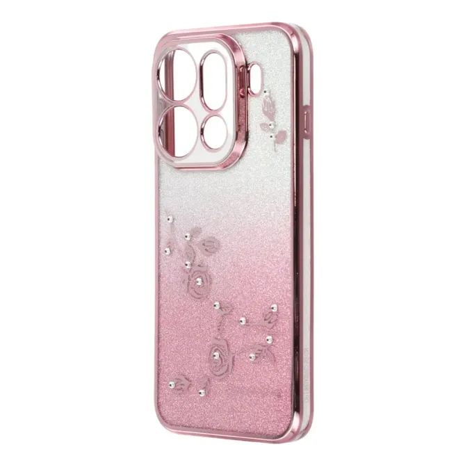 Coque Oppo Find X9 Pro 5G Fleur Strass Dégradé