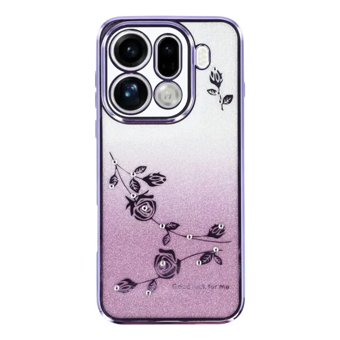 Coque Oppo Find X9 Pro 5G Fleur Strass Dégradé