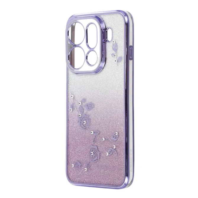 Coque Oppo Find X9 Pro 5G Fleur Strass Dégradé
