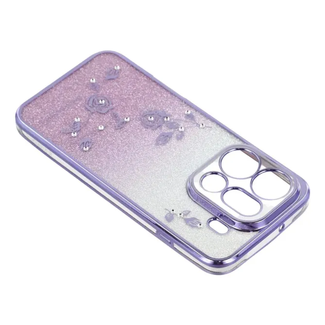 Coque Oppo Find X9 Pro 5G Fleur Strass Dégradé
