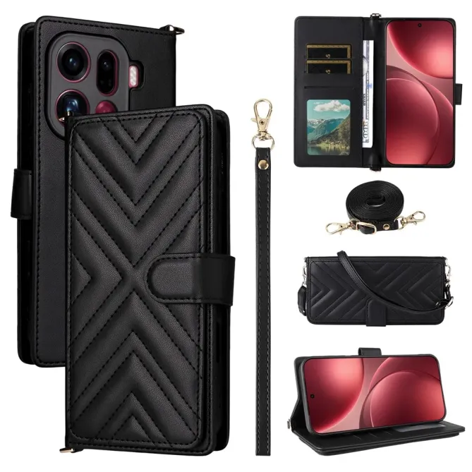 Housse Oppo Find X9 Pro 5G Bandoulière Matelassée