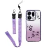 Coque Oppo Find X9 Pro 5G Fleur Strass Dégradé à Lanières