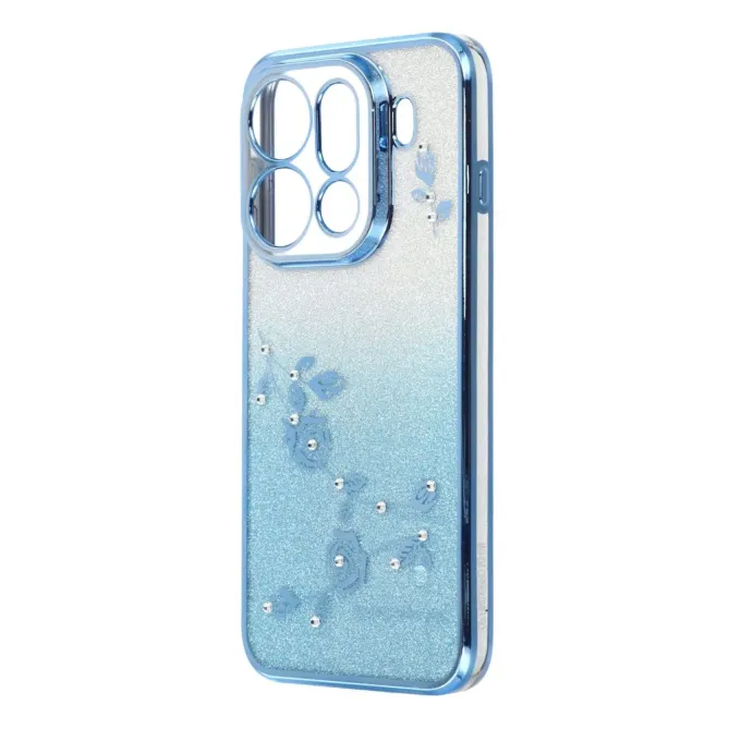 Coque Oppo Find X9 Pro 5G Fleur Strass Dégradé à Lanières