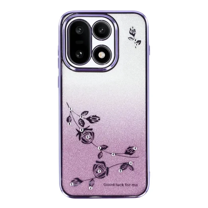 Coque OnePlus 15 Fleur Strass Dégradé