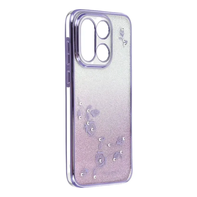 Coque OnePlus 15 Fleur Strass Dégradé