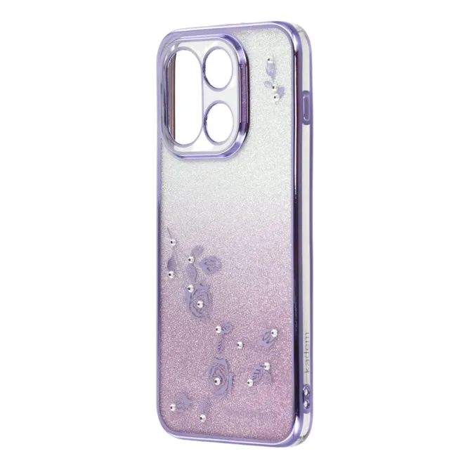 Coque OnePlus 15 Fleur Strass Dégradé