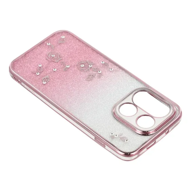 Coque OnePlus 15 Fleur Strass Dégradé