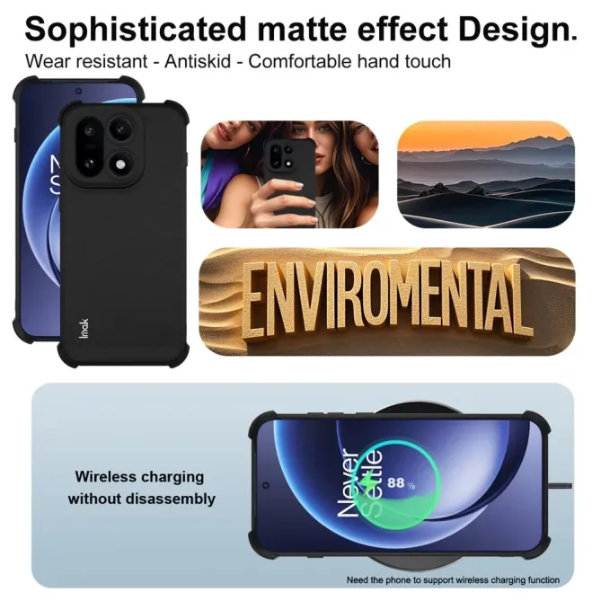 Coque OnePlus 15 class protect - Noir mat