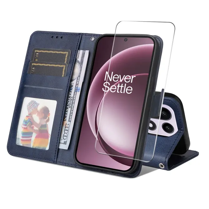 Housse OnePlus 15 Portefeuille avec Verre Trempé
