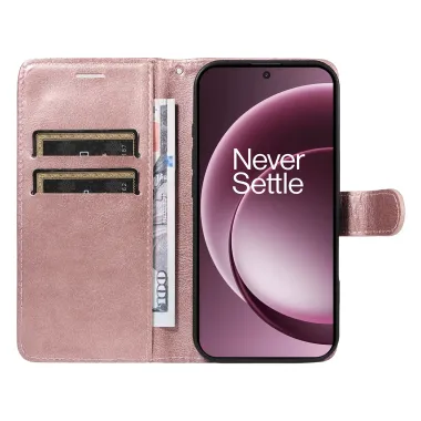 Housse OnePlus 15 Sylvette simili cuir avec lanière Or Rose - photo 14