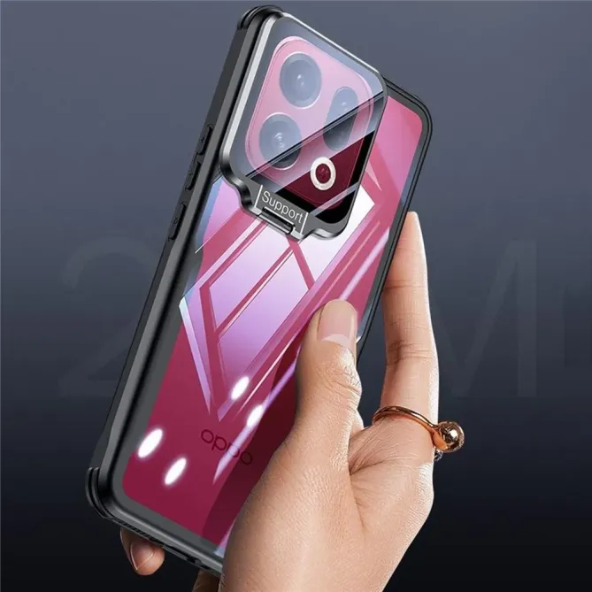 Coque Oppo Find X9 Pro 5G Transparente Support Lentille Verre