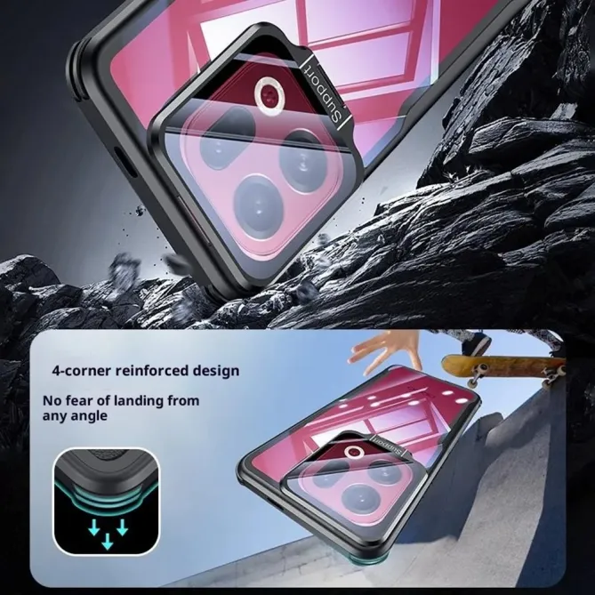 Coque Oppo Find X9 Pro 5G Transparente Support Lentille Verre