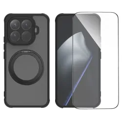 Coque Xiaomi 15T Pro avec Anneau Support MagSafe et Verre Trempé