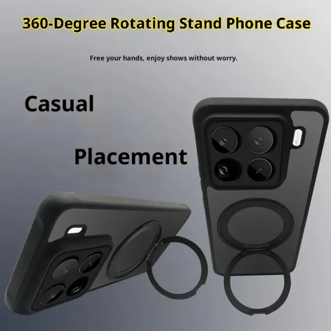 Coque Xiaomi 15T Pro avec Anneau Support MagSafe et Verre Trempé