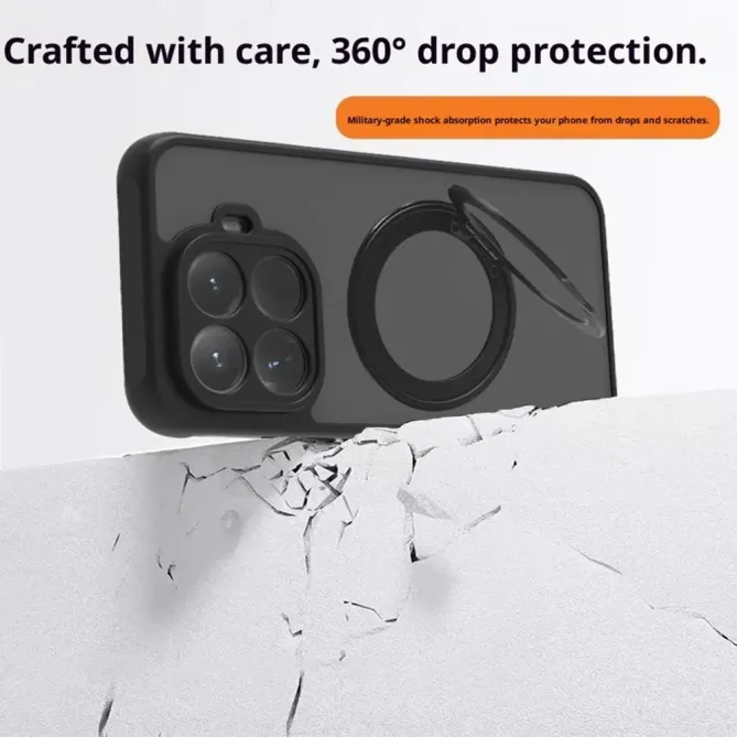 Coque Xiaomi 15T Pro avec Anneau Support MagSafe et Verre Trempé