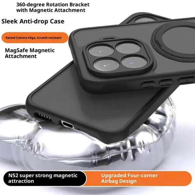 Coque Xiaomi 15T Pro avec Anneau Support MagSafe et Verre Trempé